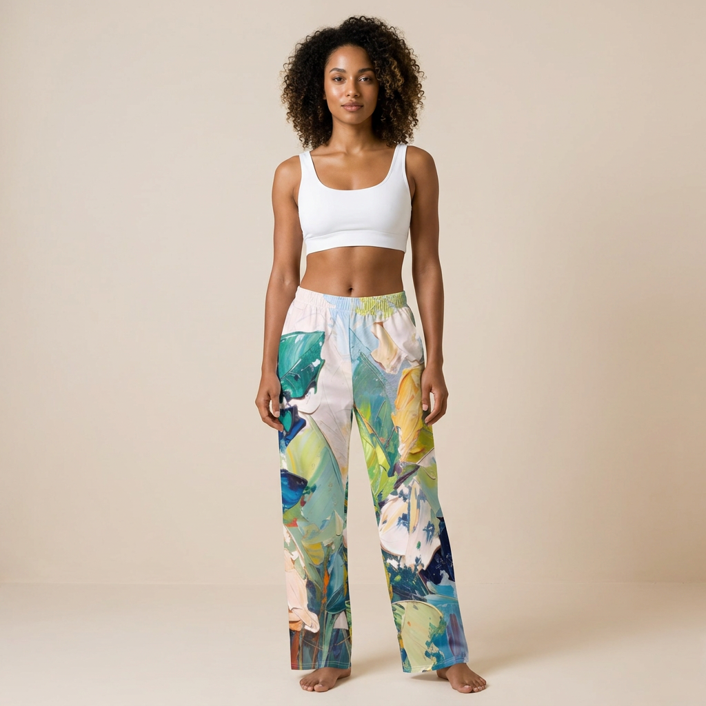 Verdant Reverie Wide-Leg Pant