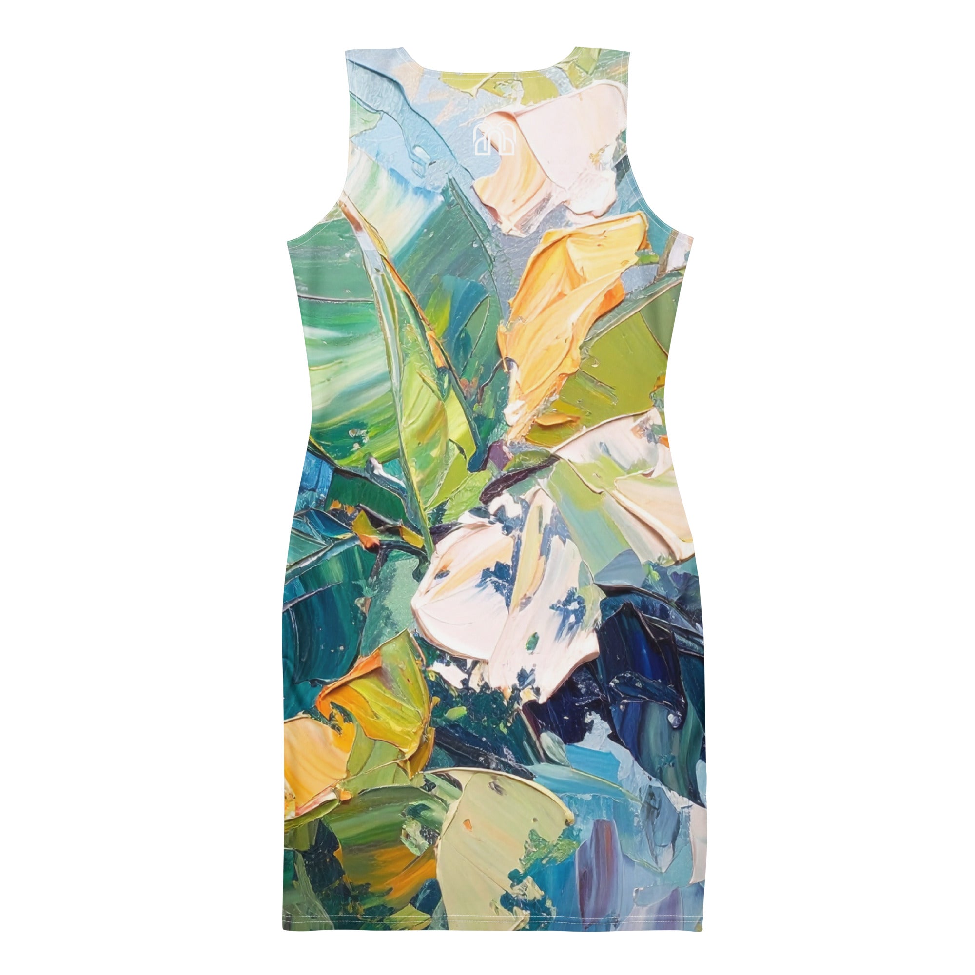 Verdant Reverie Fitted Dress